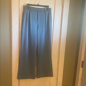 HALARA Crepe fabric Blue Pants